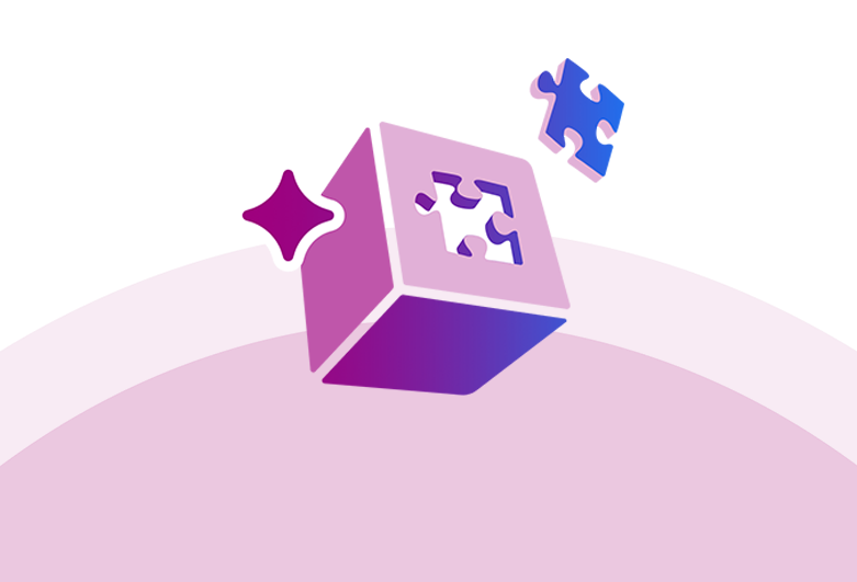 Siteimprove integration illustration showing seamless connection with CMS platforms using puzzle-piece concept.