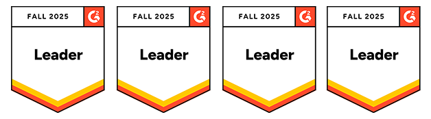 Award badge shaped like a shield with 'Summer 2025' and the 'G2' logo at the top, and a banner across the middle stating 'Grid Leader'.