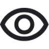 Black icon of a eye.